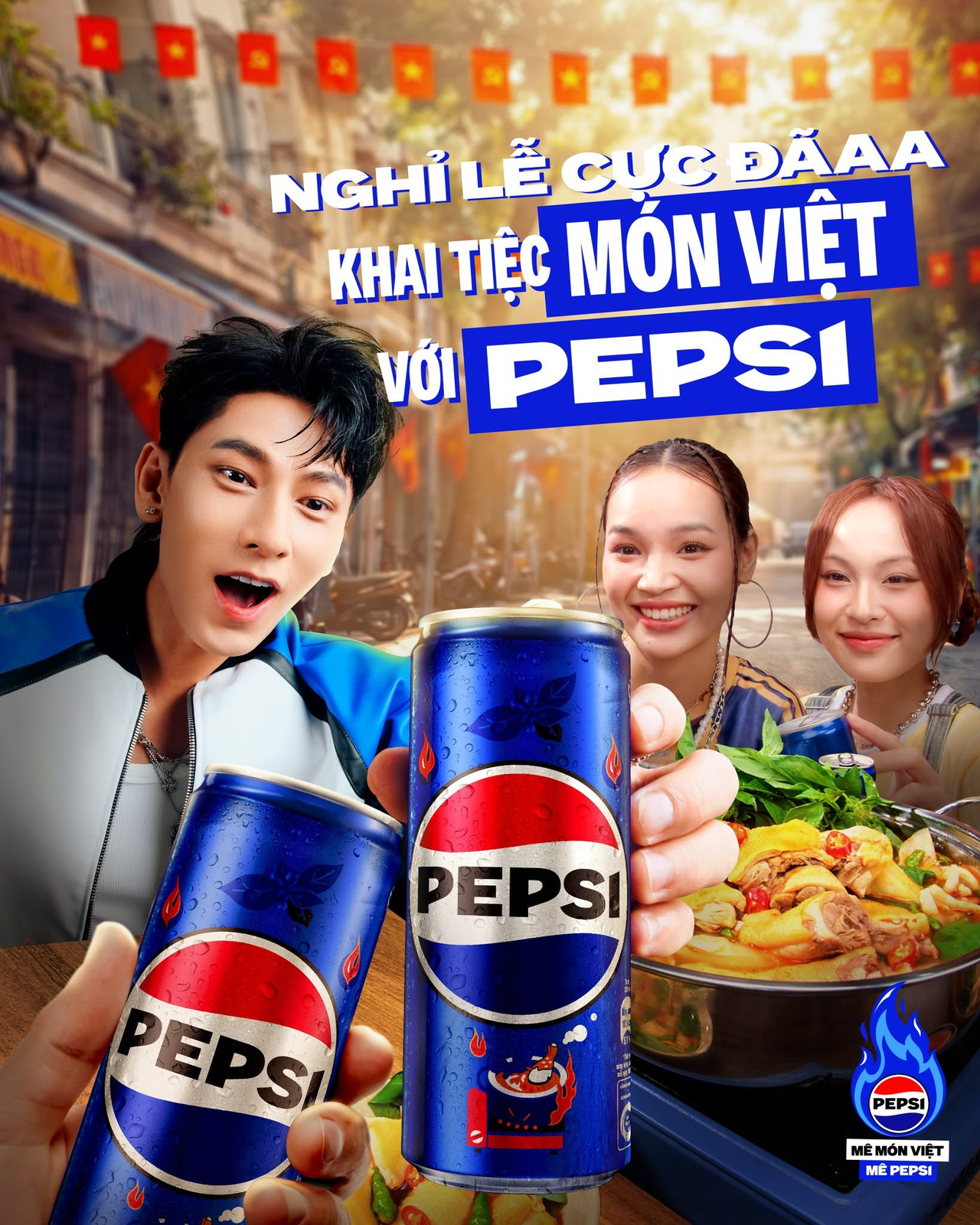 Pepsi · Khai tiệc món Việt - key visual