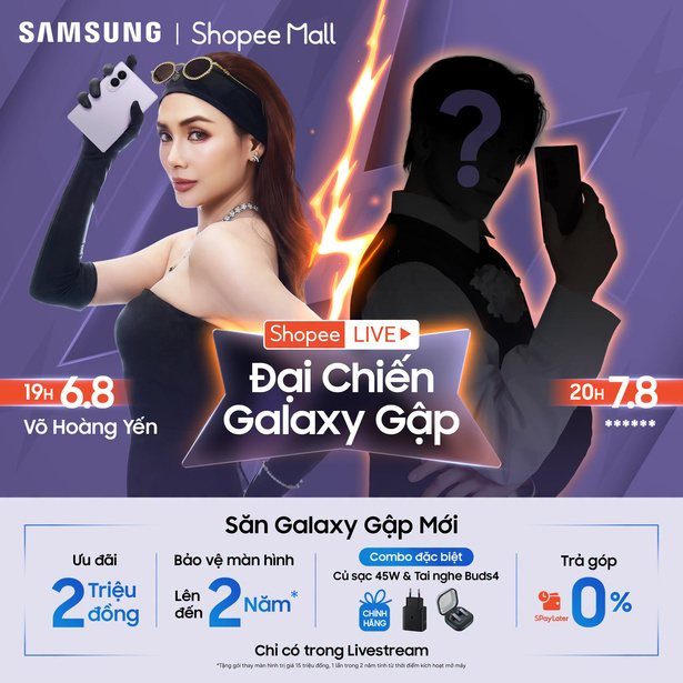 Galaxy Z Fold8 · Mega Live pre-order - livestream bán hàng của Babyface